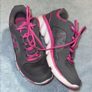 Under Armour Women's Charcoal and Fuchsia Athletic Shoes
